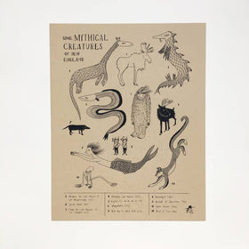 Print - Some Mythical Creatures of New England - As Little Cooking As Possible